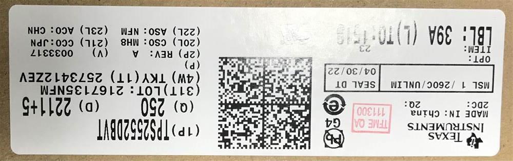 Integrated IC Electronic Components In-Stock TPS2552DBVT