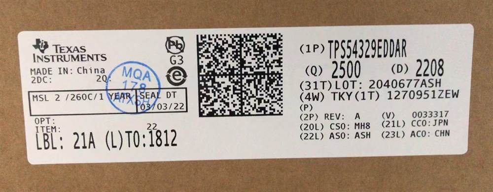 Integrated IC Electronic Components In-Stock TPS54329EDDAR