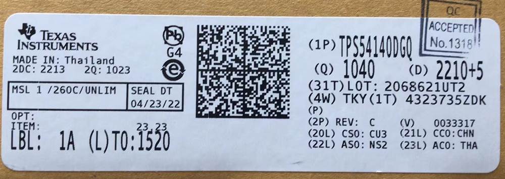 Integrated IC Electronic Components In-Stock TPS54140DGQ