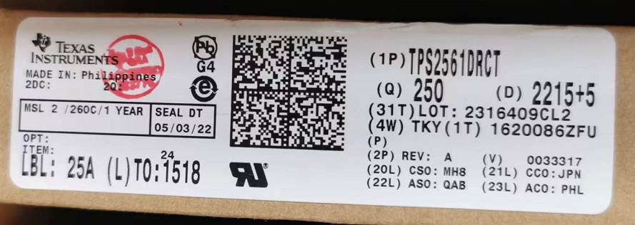 Integrated IC Electronic Components In-Stock TPS2561DRCT