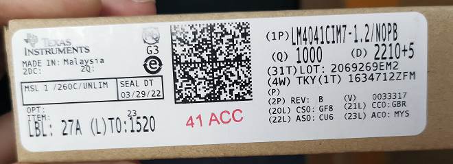Integrated IC Electronic Components In-Stock LM4041CIM7-1.2/NOPB