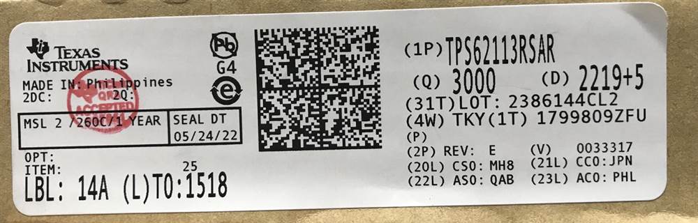 Integrated IC Electronic Components In-Stock TPS62113RSAR