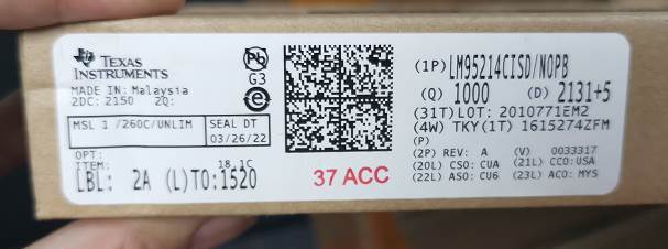 Integrated IC Electronic Components In-Stock LM95214CISD/NOPB