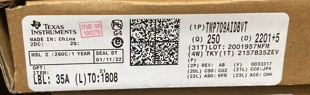Integrated IC Electronic Components In-Stock TMP709AIDBVT