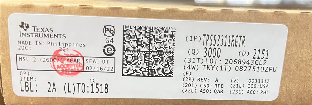 Integrated IC Electronic Components In-Stock TPS53311RGTR
