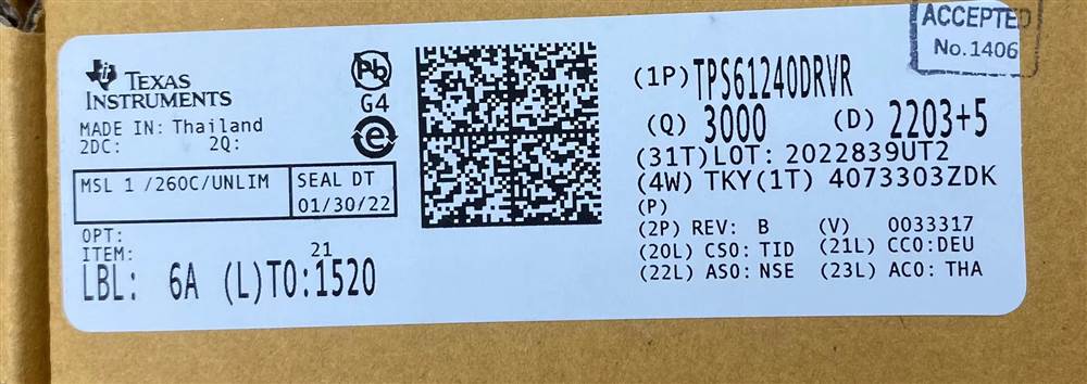 Integrated IC Electronic Components In-Stock TPS61240DRVR