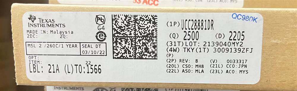Integrated IC Electronic Components In-Stock UCC28881DR