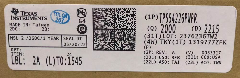 Integrated IC Electronic Components In-Stock TPS54226PWPR