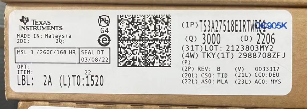 Integrated IC Electronic Components In-Stock TS3A27518EIRTWRQ1