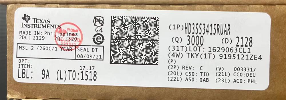 Integrated IC Electronic Components In-Stock HD3SS3415RUAR