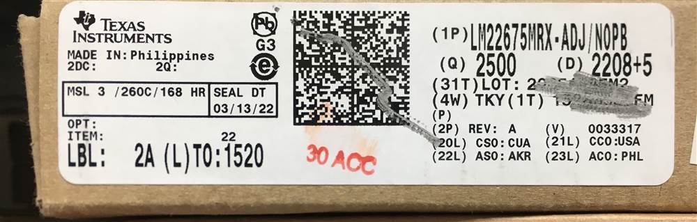 Integrated IC Electronic Components In-Stock LM22675MRX-ADJ/NOPB