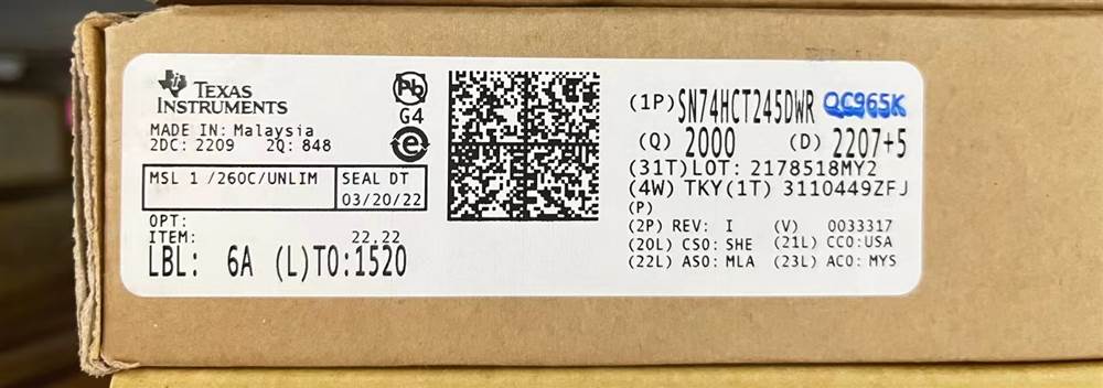 Integrated IC Electronic Components In-Stock SN74HCT245DWR